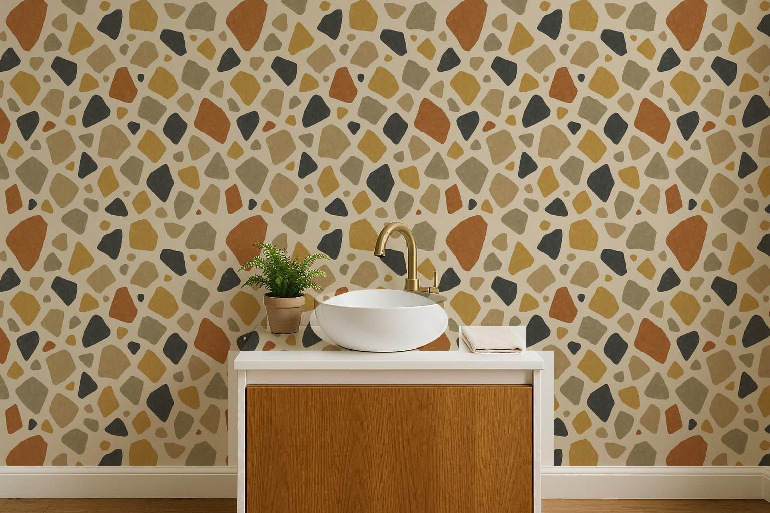 Soft Terrazzo in a bathroom